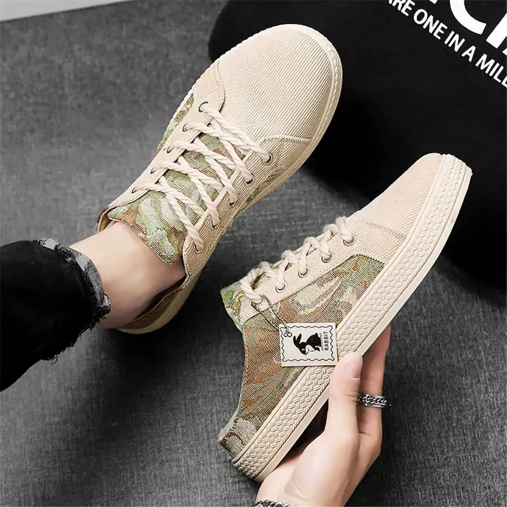 Zapatillas de baloncesto Alpergatas Beige para hombre talla 47 mulas talla 50 zapatillas de deporte mocasines blancos para hombre mocasines deportivos regalos de entrenamiento