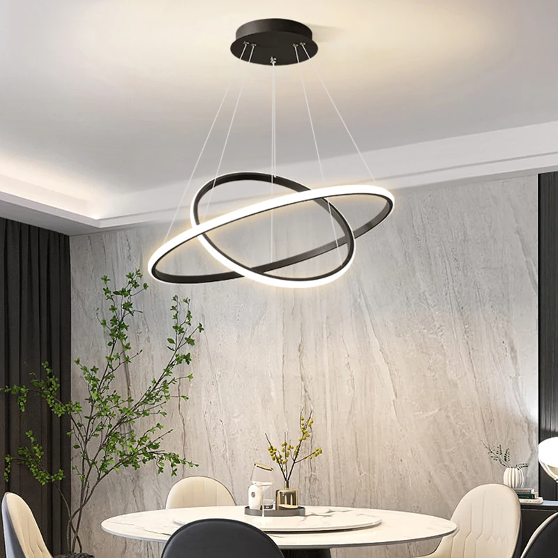 LED Chandelier Ring Ceiling Lighting For Living Room Bedroom Dining Room Kitchen Ceiling Chandelier Lustre Home Light Fixtures