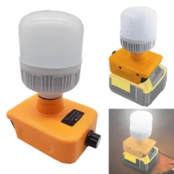 Cordless LED Work Light Brightness Adjustable Desk Lamp for Dewalt 18V 20V Li-ion Battery Protable Flashlight LED Flood Light