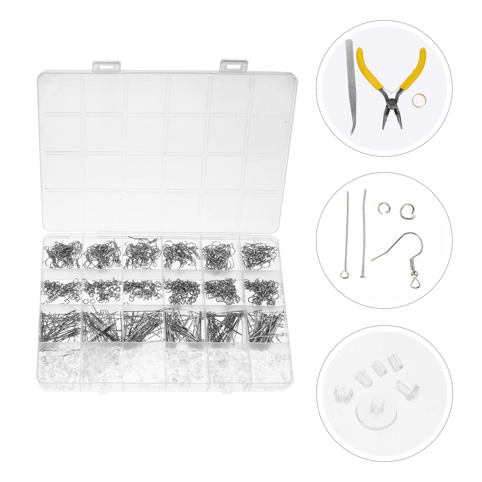 

1Set Jewelry Accessories DIY Earring Hooks Lightweight Durable Smooth Surface Ear Pendant Hooks Jewelry Making Supplies