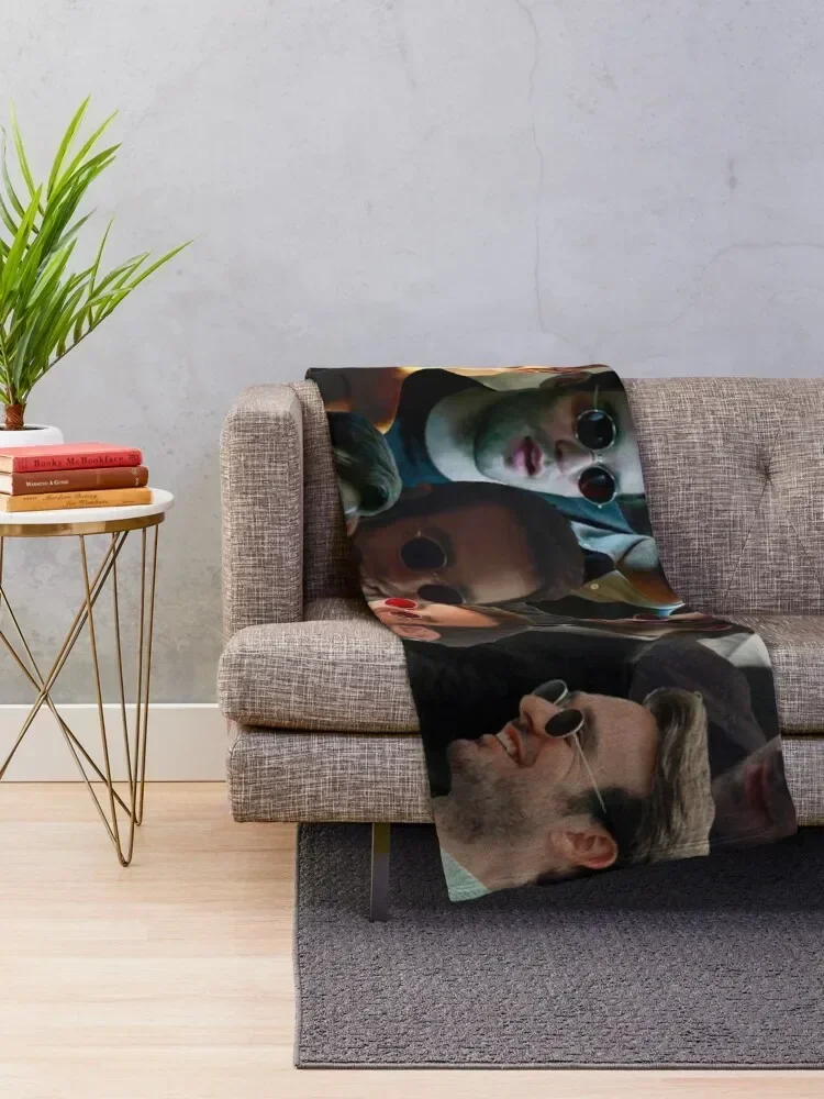 Devil Dare Photo Collage Throw Blanket For Sofa Thin Multi-Purpose Bed Fashionable halloween Blankets