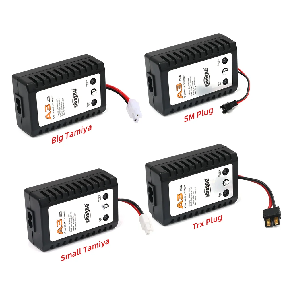 IMAX A3 Big Tamiya /  Trx Plug / Small Tamiya / SM Plug Battery Charger 1-10S 20W Smart Charger for Rc Car Drone Airplane Boat