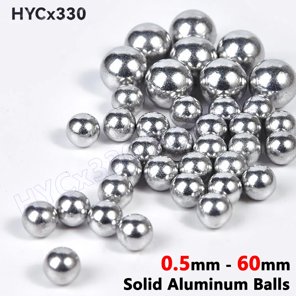 Solid Aluminum Balls, 1060/1070 Precision Smooth Ball, Pure Aluminum Beads 0.5 0.6 0.7 0.8 0.9 1 1.1 1.3 1.4 1.5 1.588 2 to 60mm