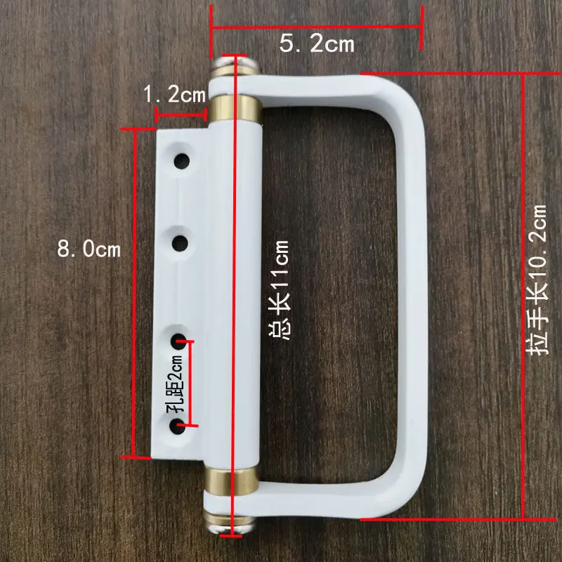 1PCS Folding Door Handle Extremely Narrow 18 Profile Aluminum Alloy Door And Window Open Installation Sliding Wooden Door Handle