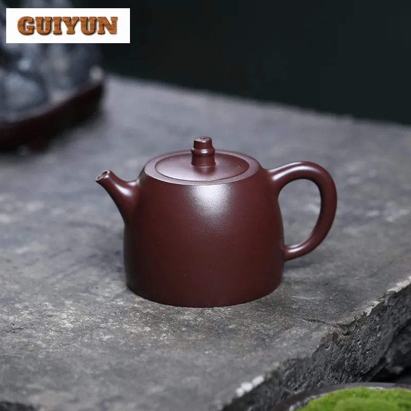 

265ml Boutique Yixing Purple Clay Teapots Handmade Han Duo Pot Raw Ore Purple Mud Tea Making Kettle Chinese Zisha Tea Set Gift
