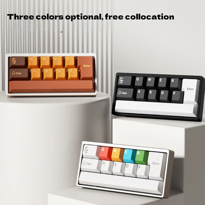 LUMINKEY NOVA Customized Mechanical Keyboard kit Aluminum Alloy Mini Multifunction keyboard 12keys Hot Swap Wired  Laptop PC