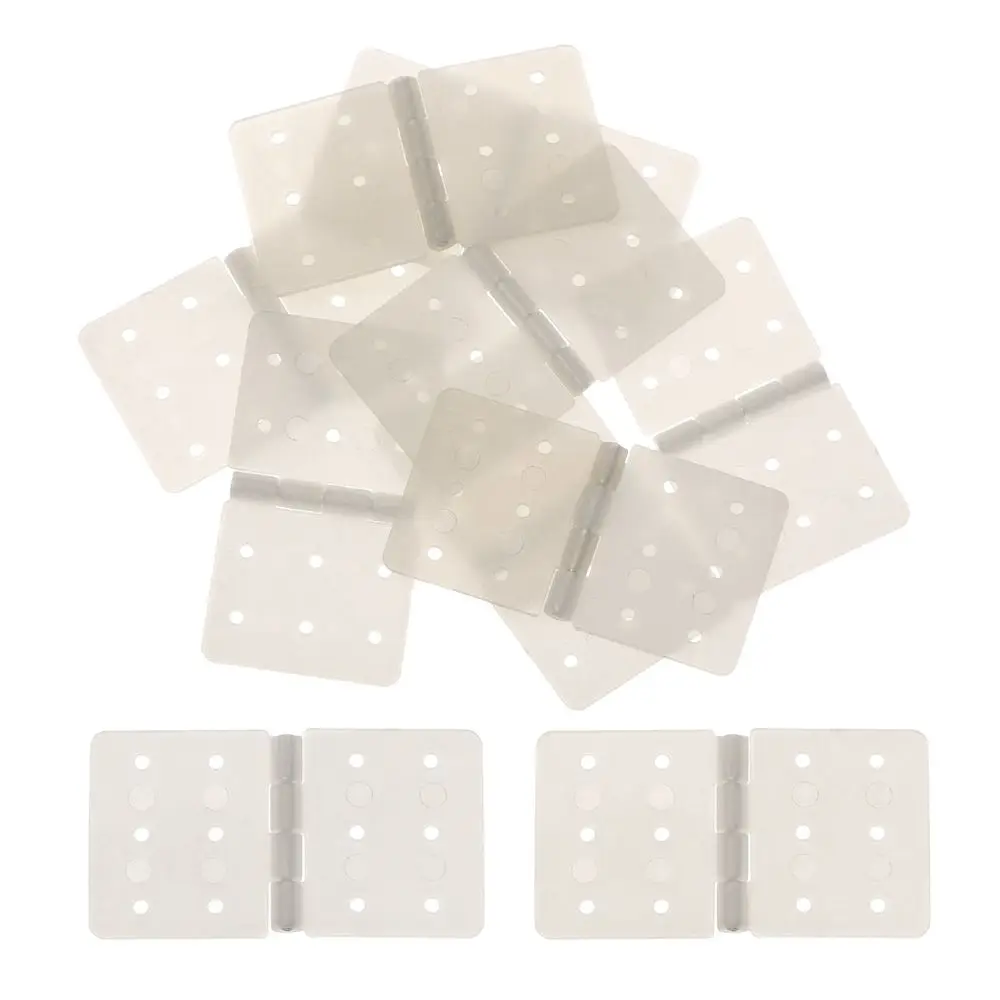 10Pcs White 3 Sizes Nylon & Pinned Hinge Aeromodelling Model Airplane Aileron Connection RC Airplanes Parts Educational Toys