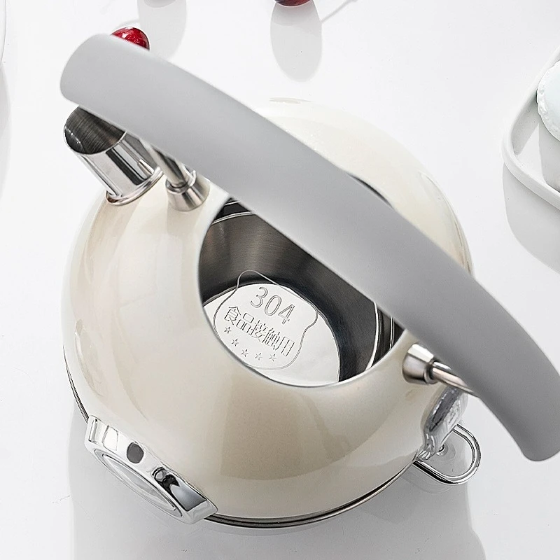 Retro European Style Electric Kettle Large Capacity 304 Stainless Steel Auto Cut Off Household Water Boiler