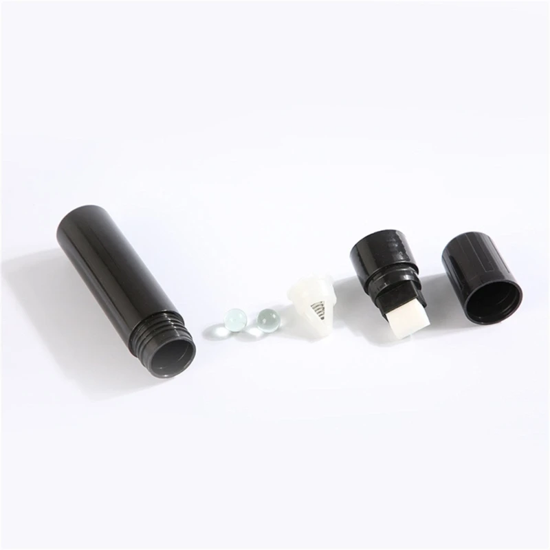 2 قطعة إعادة الملء فارغة قلم جاف للرسم قضيب القلم الأسود الأكريليك علامة فارغة 15 مللي متر طرف مسطح قلم فارغ لكتابة الرسم