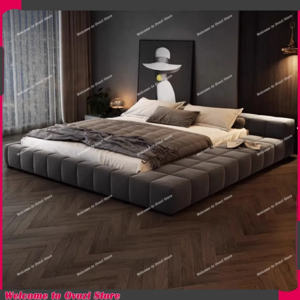 

Nordic Minimalist Bed 180x200cm Modern Luxury Unique Bed Aesthetic Nightstands Sleeping Camas De Dormitorio Home Furniture