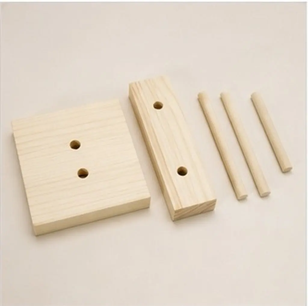 Natural Pine Wood Double Level Glasses Display Stand Sunglasses Eyeglasses Rack Holder for Shop Showcase Counter Storage