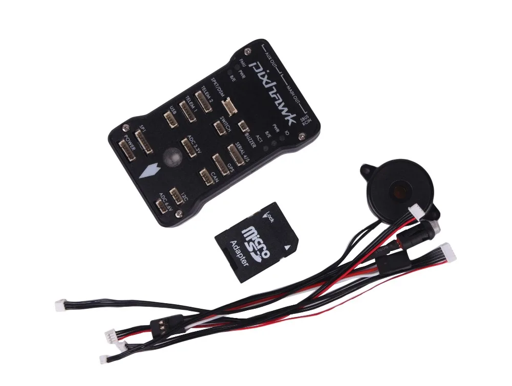 Pixhawk PX4 Autopilot PIX 2.4.8 Flight Controller 32 Bit ARM PX4FMU PX4IO Combo With Safety Switch and Buzzer For  Multicopter