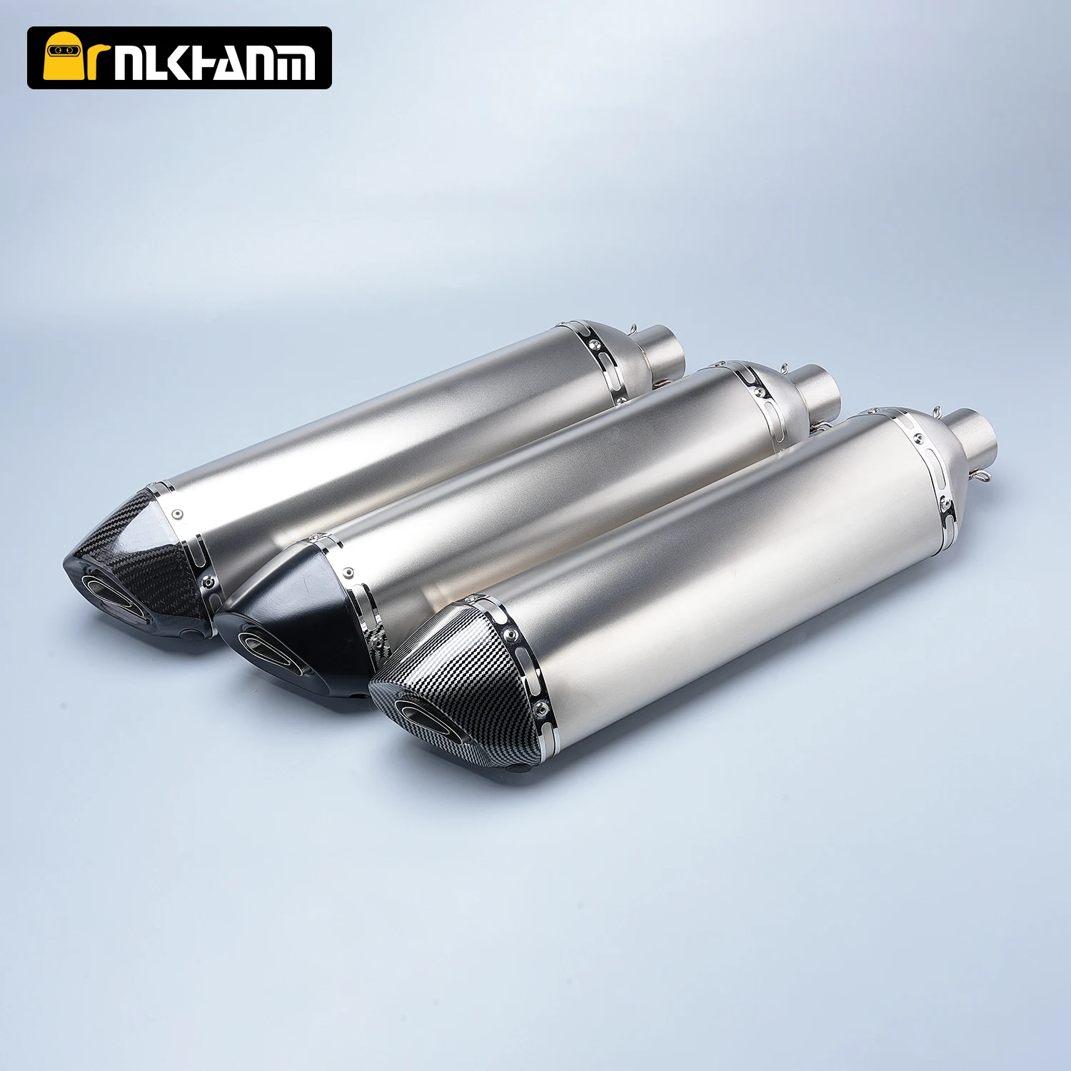 نظام عادم الدراجة النارية العالمي كاتم صوت طويل AK مع قاتل DB لـ ninja400 MT07 RC390 ZX6R R6