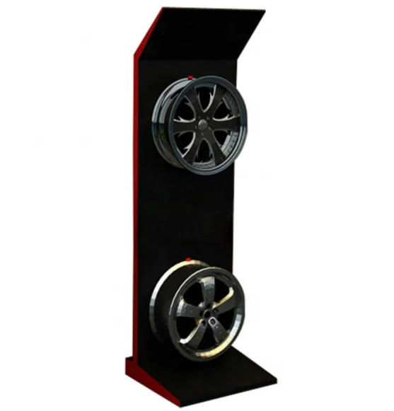 POP Single Sided Car Store Wheels Rim Rack Display Stand Metal Rim Display Rack