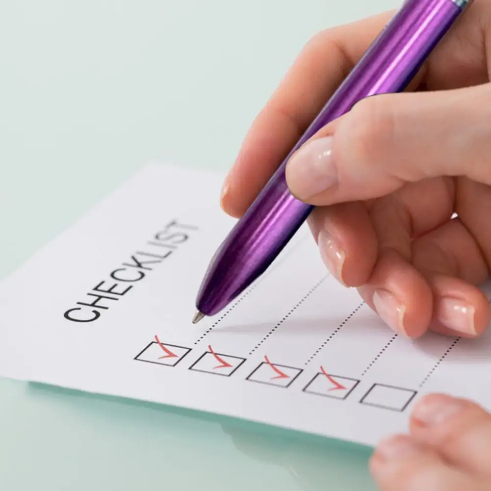 Rolling Ball Pen  Unique Extra Fine Point Ballpoint Pen  4 Colors Writing Pen