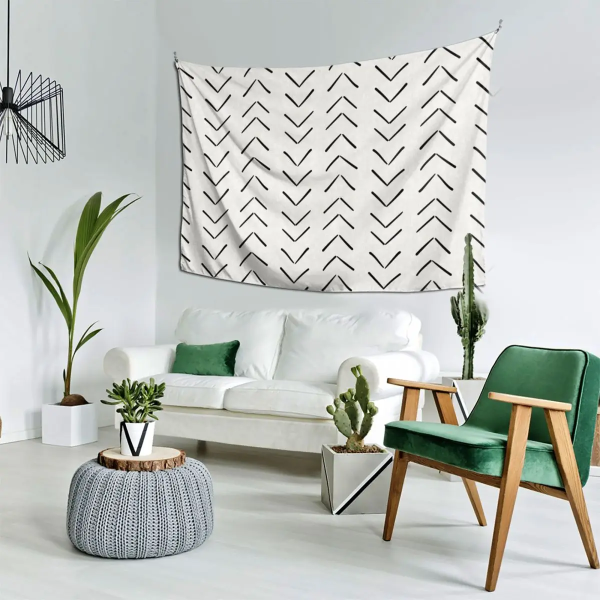 

Boho Big Arrows in White and Black Tapestry Bedroom Decor Aesthetic Decorative Paintings House Decorations Tapestry