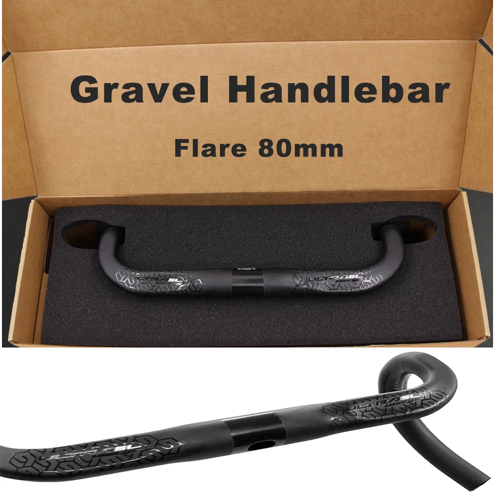 

Gravel Full Carbon Road Bicyc Handlebar,Racing Internal Cables Handlebar,Road Bike Drop Bent Bar,Clam 31.8mm,Bike Accessories