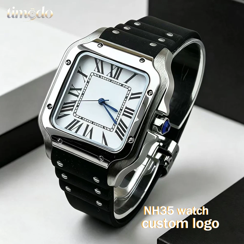 Men's automatic watch NH35 watch custom logo watch mechanical watch suitable for NH35 movement watch