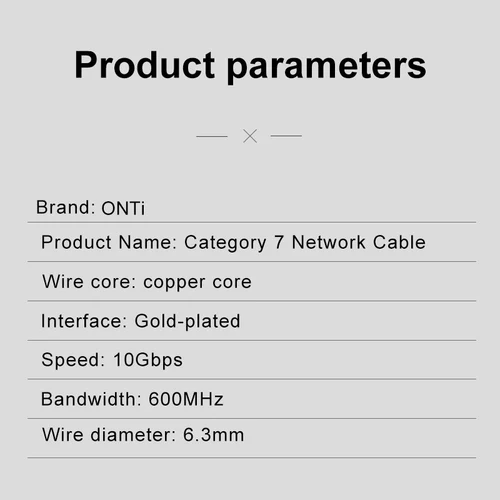 Imagen 2 del producto Cable Ethernet OMAY CAT7 plano Lan 0,2 m 0,3 m Cable de red RJ45 escudo Cable Lan UTP plano para panel de conexión rj45 para enrutador módem