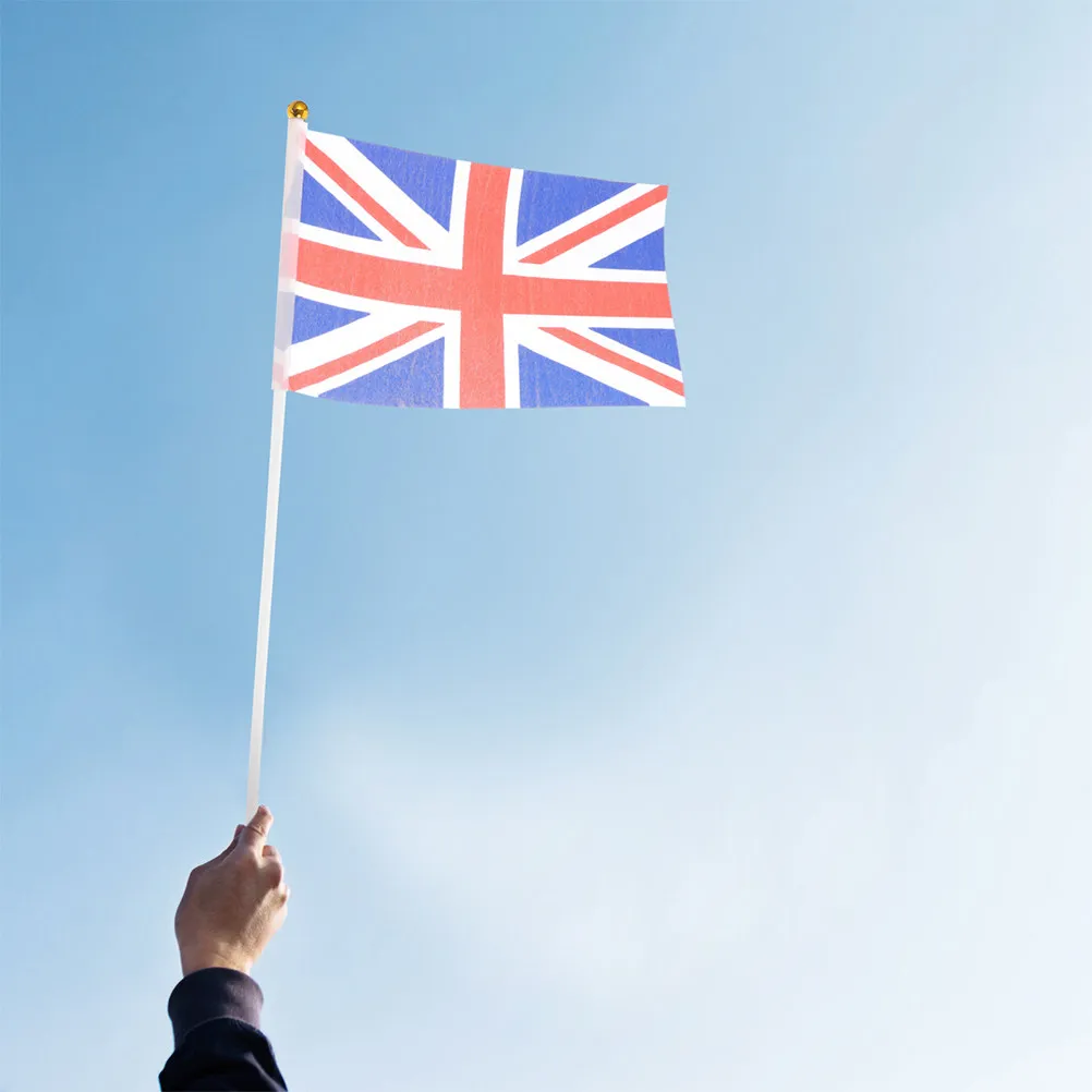 150Pcs Durable Plastic Handheld Flagpoles Portable Mini Flag Sticks Party Flagpole Replacement Kit Party Flag Pole