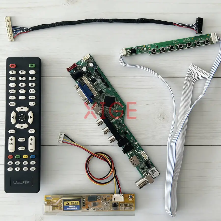 

For HT14P12 LTN141P2 LTN141P4 LP141E2 Screen Drive Controller Board Kit DIY 30Pin LVDS 1400*1050 USB+AV+VGA+HDMI 1CCFL 1400x1050