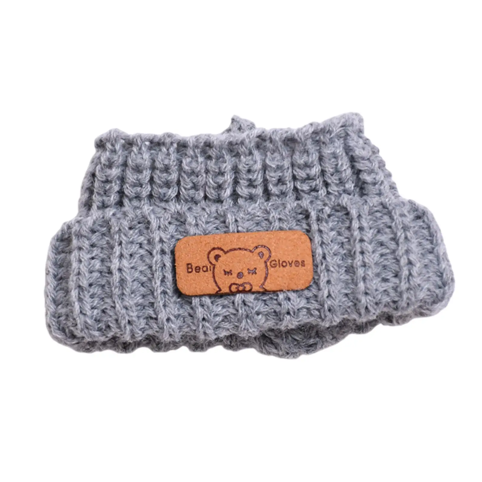 Gorro de muñeco de peluche, juego de simulación suave, elegante, haz tus propias muñecas, accesorios de muñeco de peluche, vestido, gorro tejido para muñeca de 6,69 pulgadas