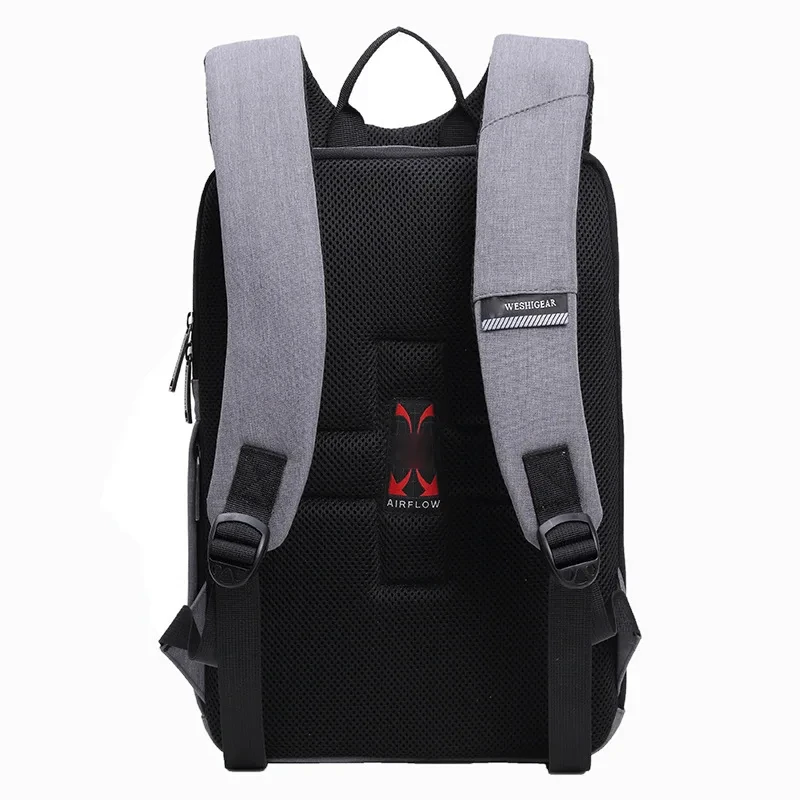 Imagem -05 - Mochila para Laptop Masculina Bolsa para Computador Casual Fina Ultra Leve Impermeável Adequada para Negócios 14 15