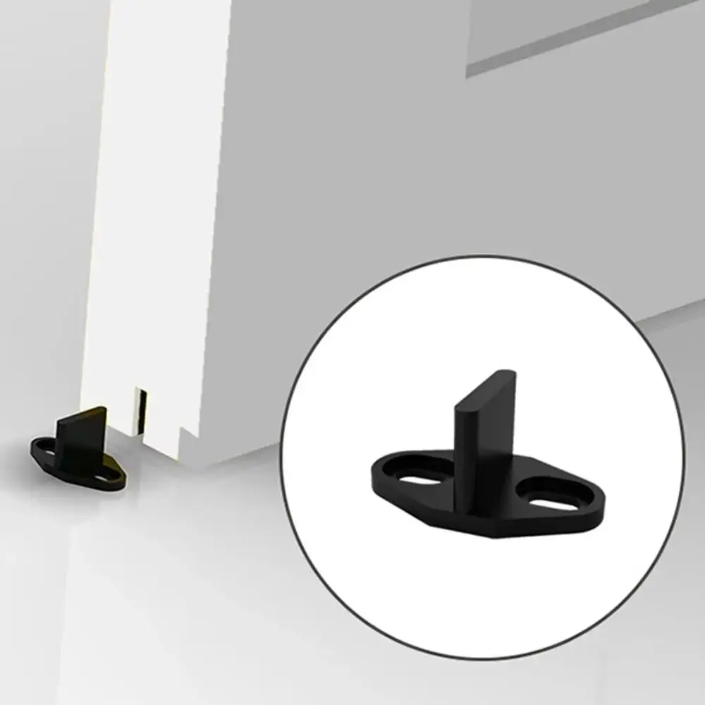 

Nylon Adjustable Stay Roller Light Mounting Keep Safe Barn Door Hardware Space-saving Compact Barn Door Floor Guide