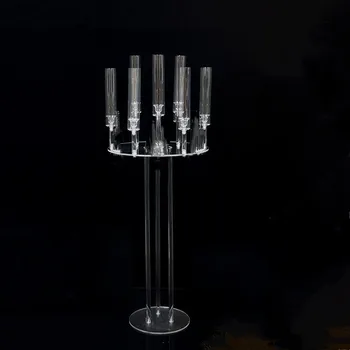H110cm/120cm))Transparent Acrylic Flower Stands Wedding Decoration Columns Walkway Acrylic Wedding table