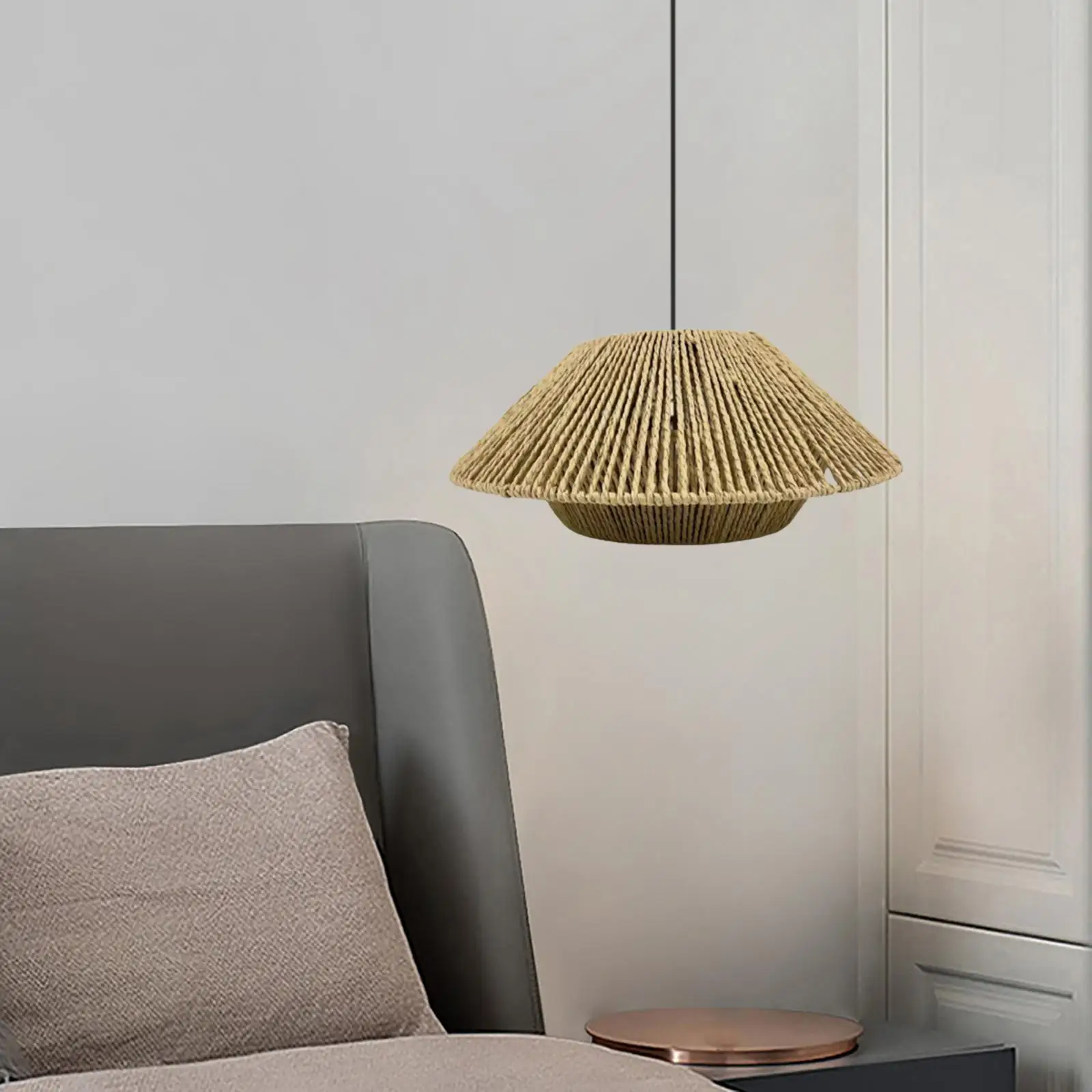 Plafoniera coperture lampada da terra corda intrecciata a mano paralume lampada a sospensione paralumi lampadario coperture paralumi camera da letto