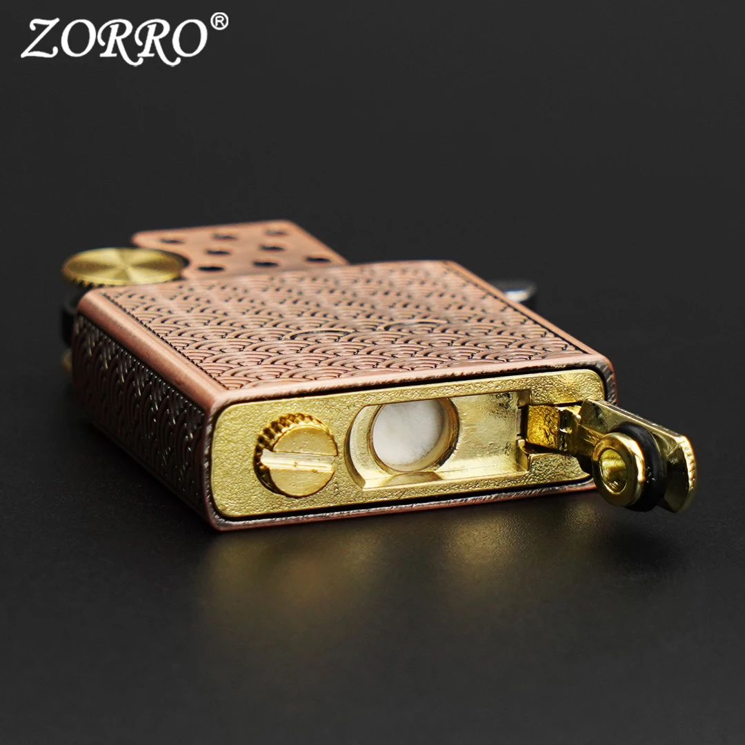 ZORRO Metal Lighter Oil & Gas Insert For 902 902s 912 912s Windproof Oil Tank 8 Windproof Holes Upgrade Sharp Fire Wheel Insert