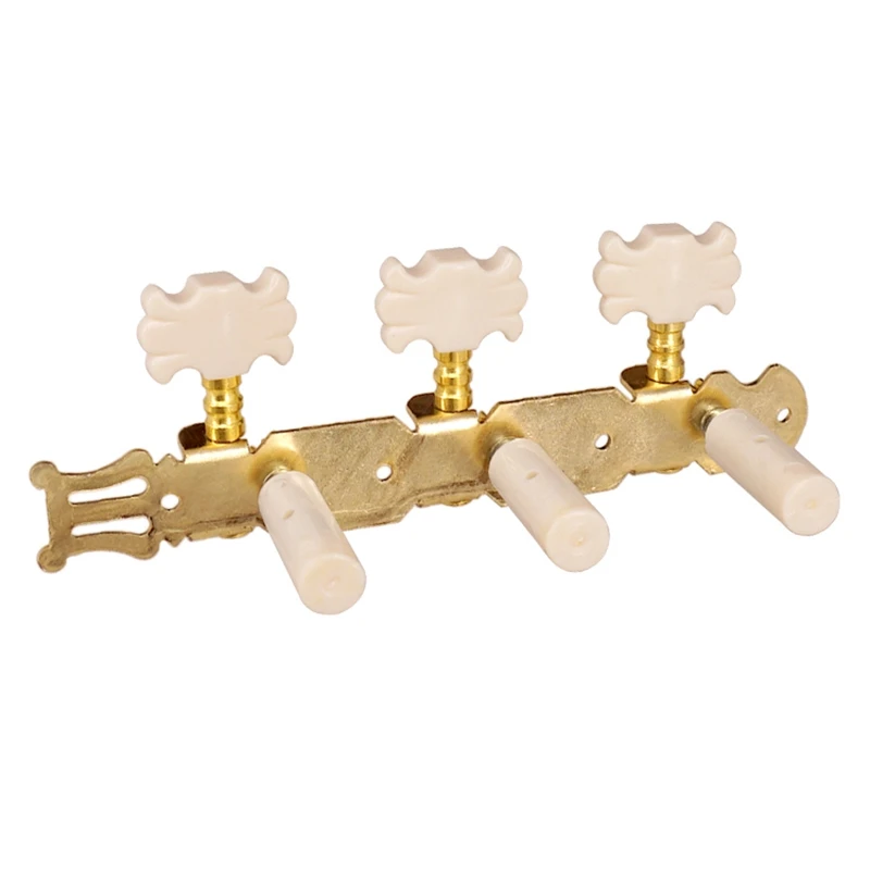 Classical Guitar String Tuners Keys Machine Heads Tuning Pegs 1 Left 2 Right With Mount Screws Golden