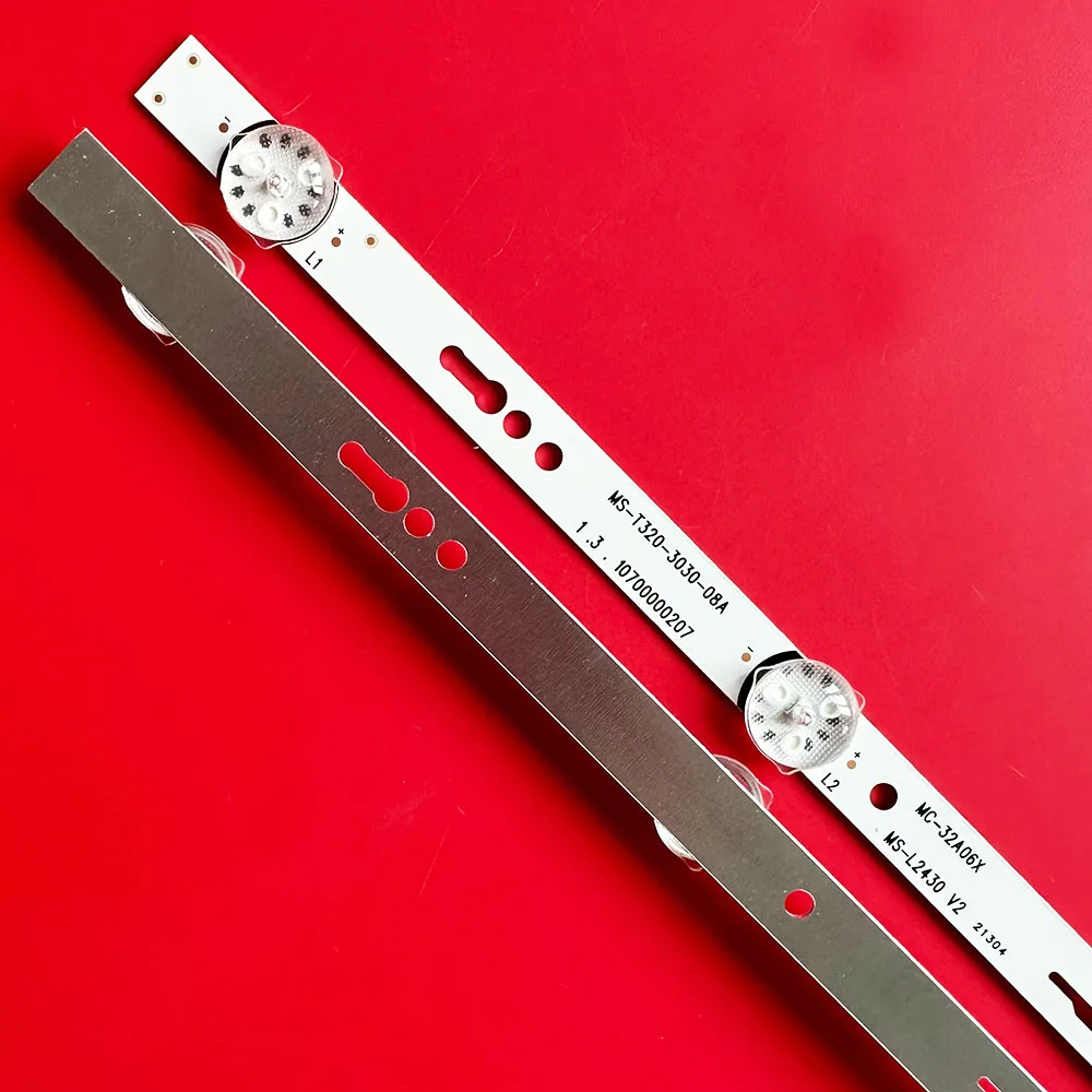 2/10 قطعة LED شريط إضاءة خلفي MS-T320-3030-08A MC-32A06X ل NEO 32 بوصة LED TV 32A/3210 JS-ME32M106ED.908L 6LED 3V