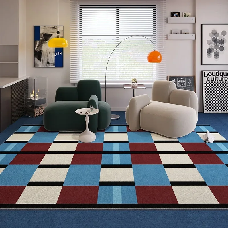 Colorful Living Room Carpet Light Luxury High-end Bedroom Bedside Rug Large Area Retro Art Sofa Coffee Table Floor Mat Ковер 양탄자