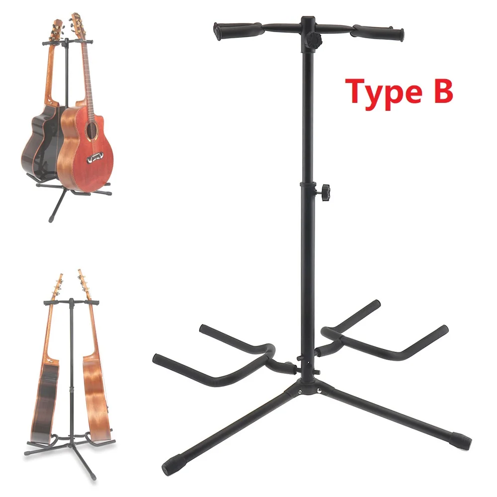 Foldable Guitar Floor Stand Guitar Bracket with Stable Tripod Holder for Acoustic Guitar Bass Musical Instrument Accessories