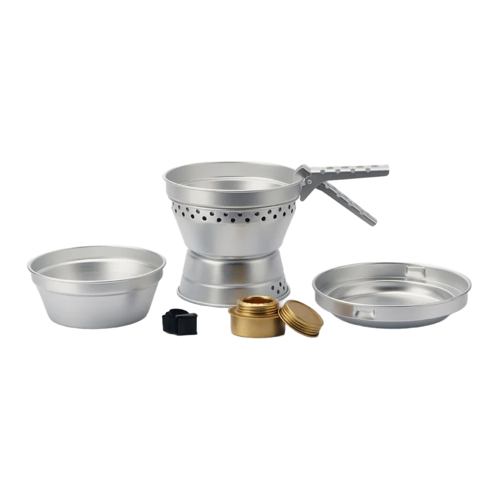 

Легкий набор походной посуды для кемпинга и пеших прогулок, из анодированного алюминия, легкая конструкция, складная конструкция.