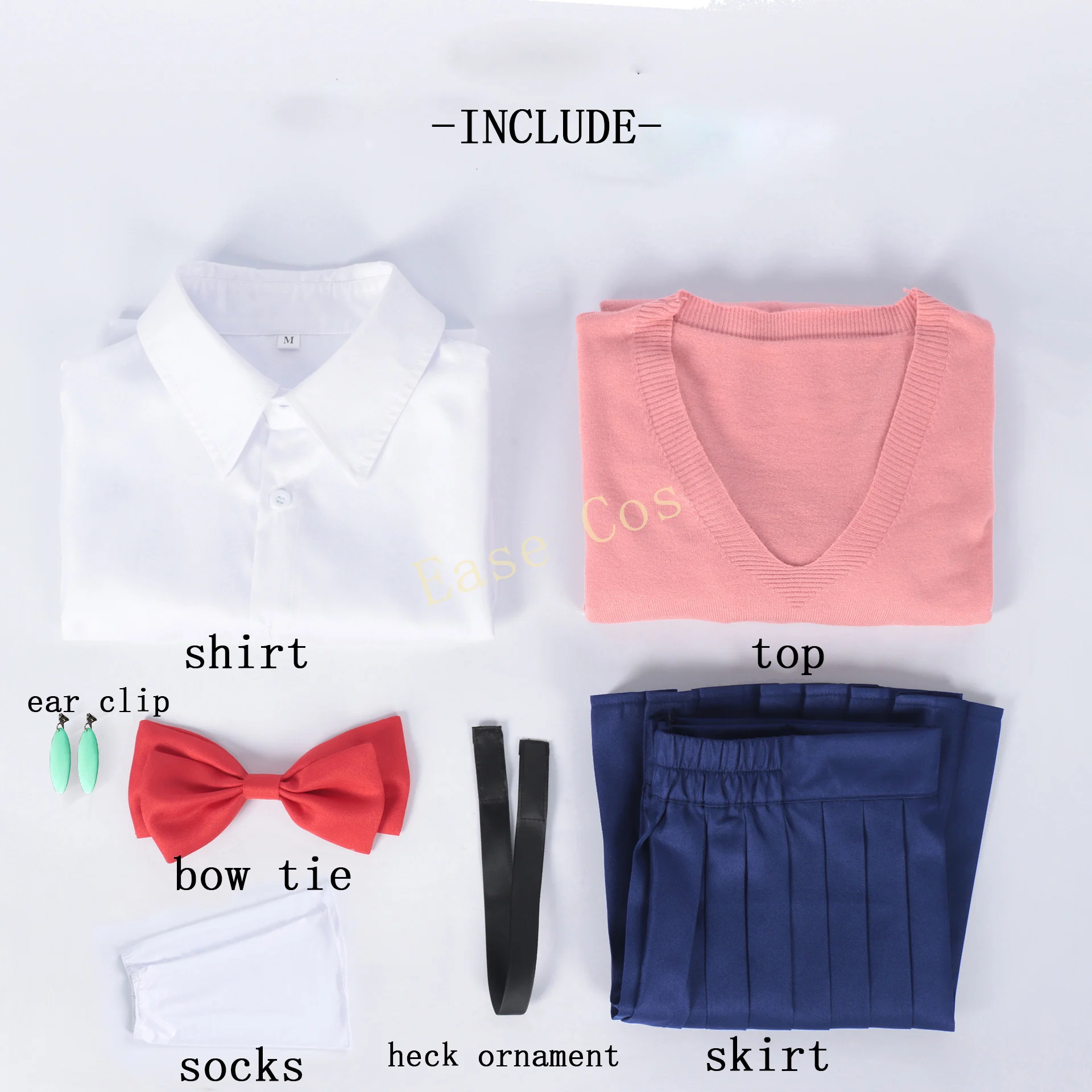 Костюм для косплея Momo Ayase, аниме Dan Da Dan, парик, костюм школьницы, юбка, женская одежда