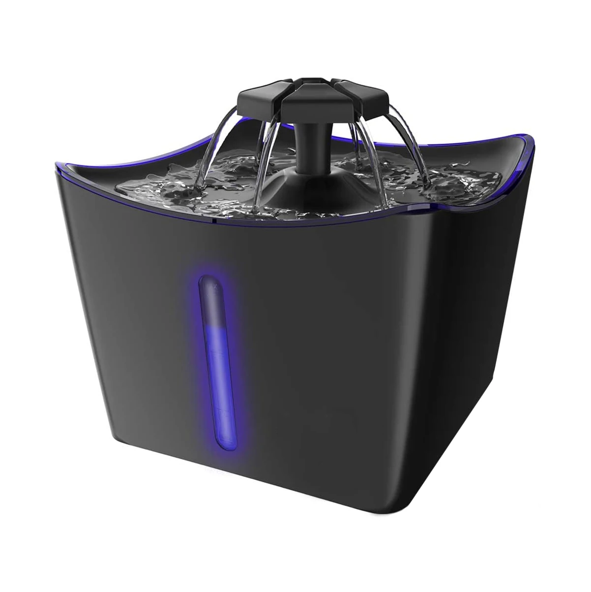 

Wholesale 3L/101oz PET Cat Dog Water Fountains Private Label Brand Supermarket Automatic LED Light Plastic Water Bowl