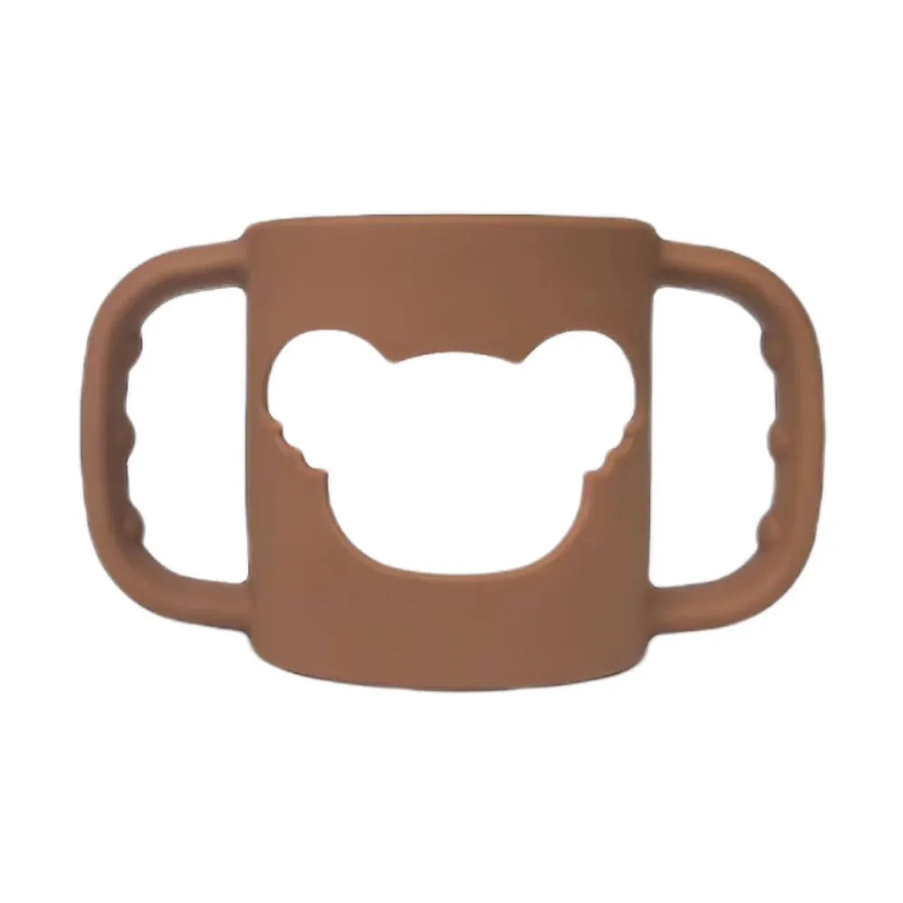 New Mould Baby Bottle Handle Silicone Solid Color Baby Bottle Sleeve BPA Free Elastic Bottle protector