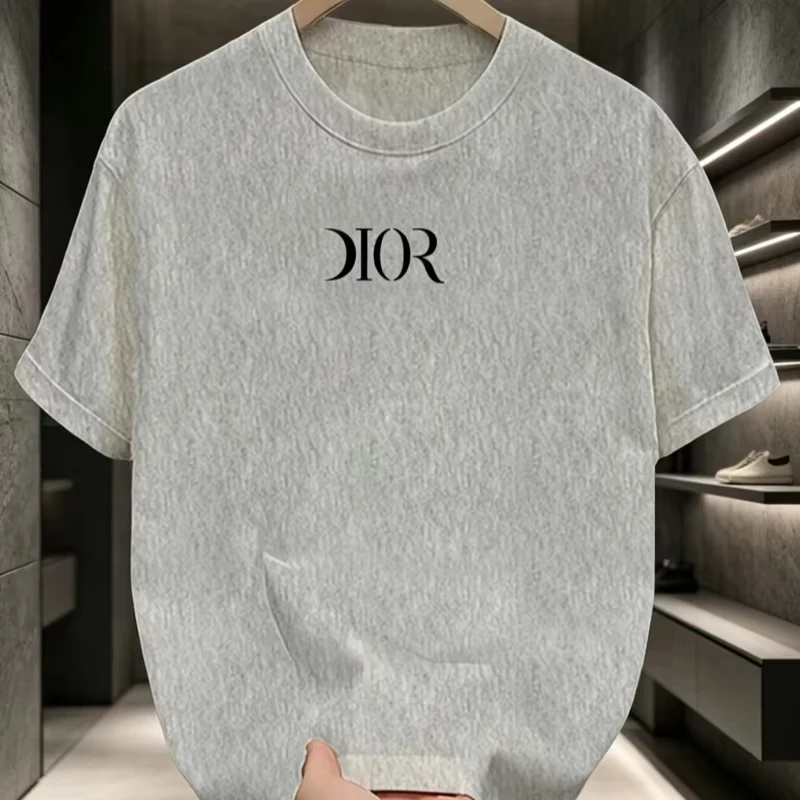 2026 New Summe T-shirt - Flat-Weave Printed Round-neck Short Sleeve - Men's and Women's Clothing - Comfortable Wardrobe