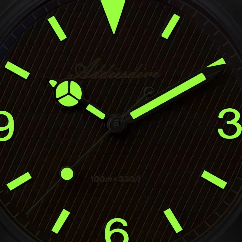 ADDIESDIVE 36mm Mens Watch Stainless Steel AD2096 Relojes Para Hombres Bubble Mirror Pot Cover Glass NEW VH31 Man Quartz Watches