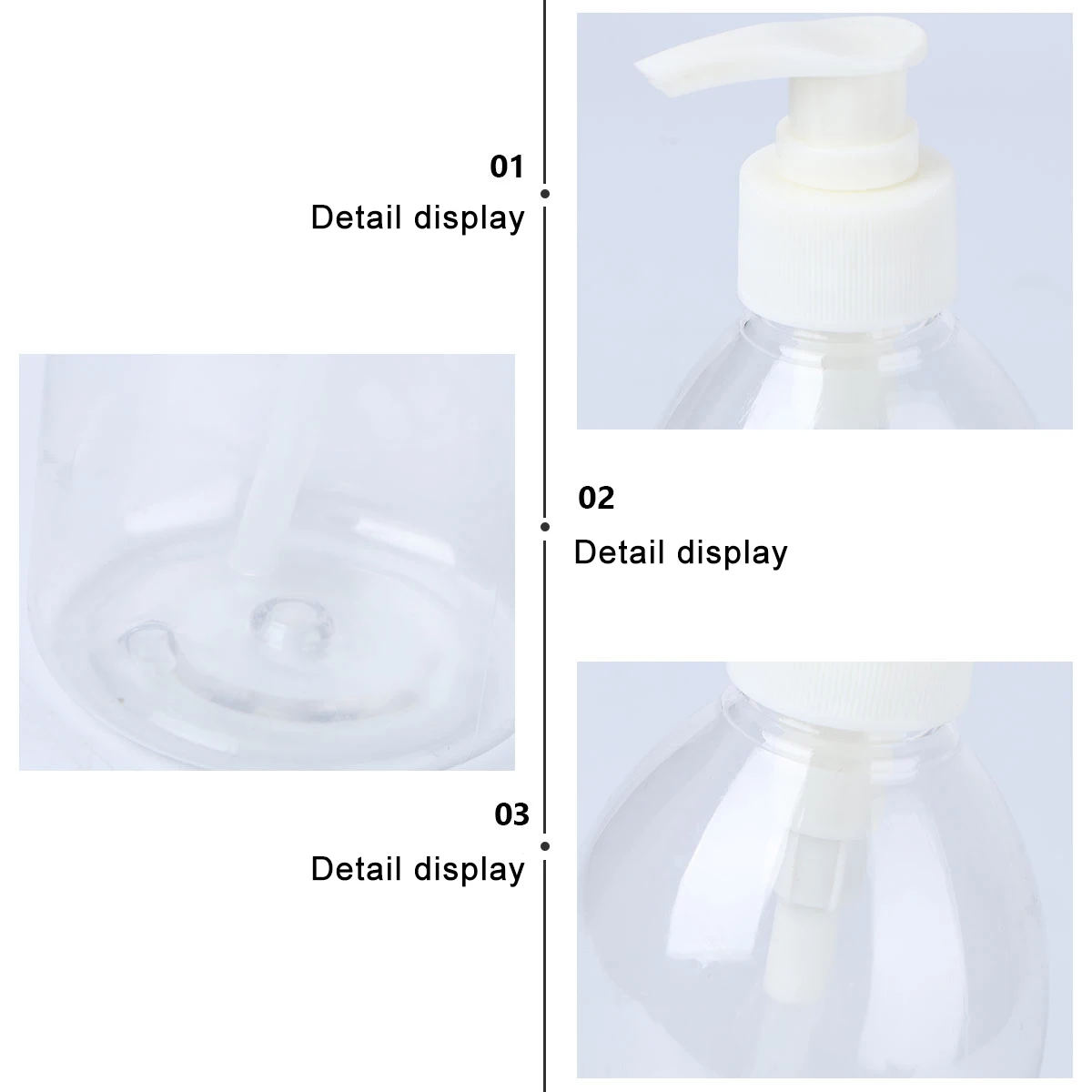 

4pcs Alcohol Plastic Empty Bottles for Soap Storage Safe Durable Material Press Pump Design Refillable Clean Home