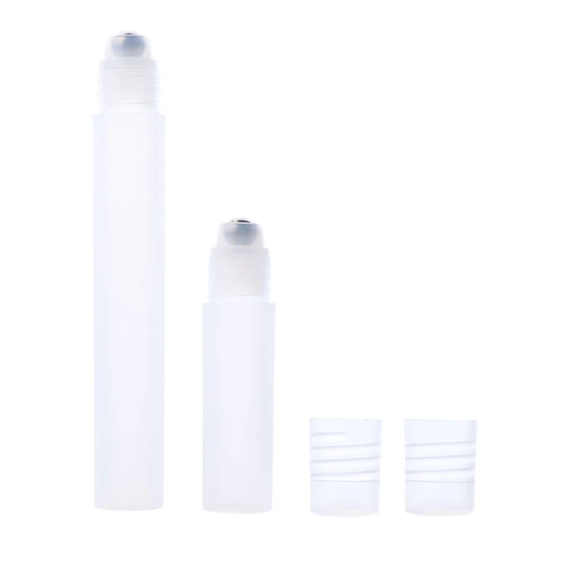 5/8/10ml Empty Perfume Roll Roller Ball Bottle On Plastic Stainless Steel Liquids Oil Container Refillable Bottles Holders