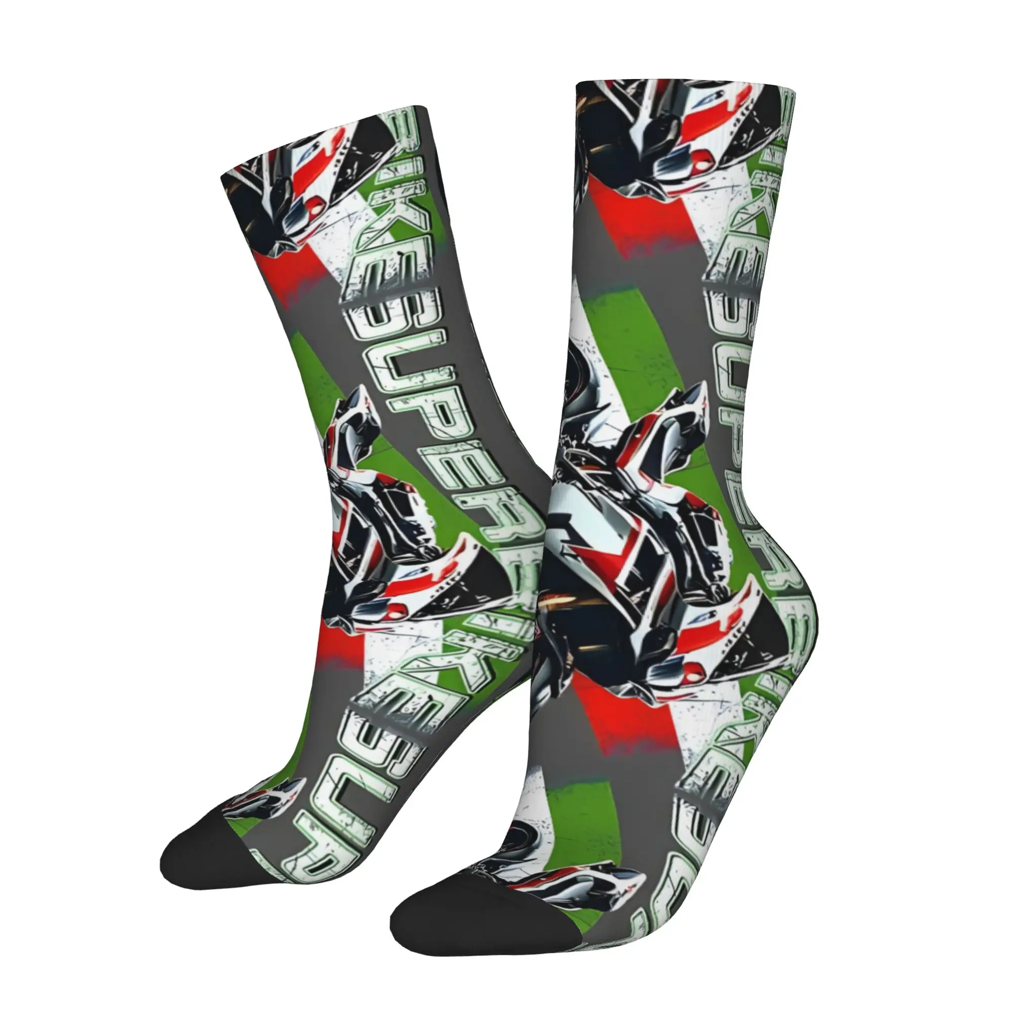 

Funny Sock wWBSK Superbike RacingwWBSK Vintage Seamless Pattern Printed Men Socks Novelty Men's Socks
