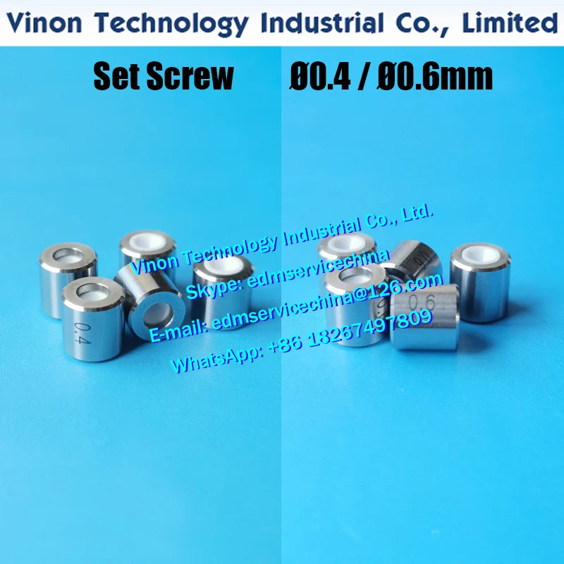 R103C600 Set Screw Φ0.6mm PW040001 PW060602 SPLIT GUIDE 0.4mm (UPPER) SPLIT GUIDE 0.6mm (LOWER) for Accutex edm machine
