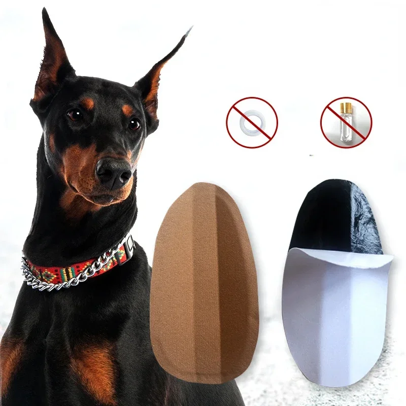 Dog Ear Stand Up Sticker Practical Milk Calcium Herb Corrective Dog Ear Stickers Breathable Arc Glue Free for Dog Accessories