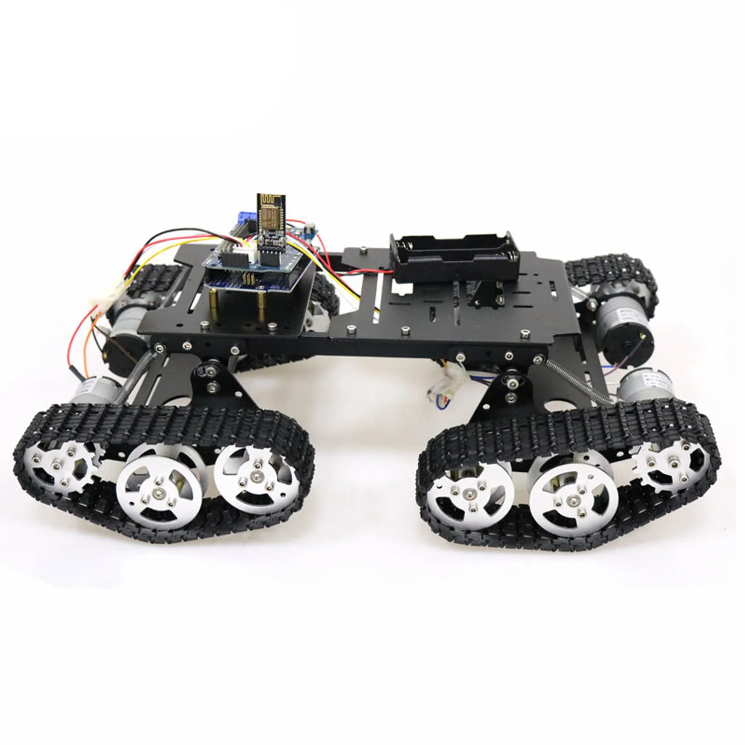 WiFi/Bluetooth/PS2 Control RC 4wd Robot Tank Chassis Kit with Control+ Motor Driver Board for Arduino DIY Robot Tank Chassis