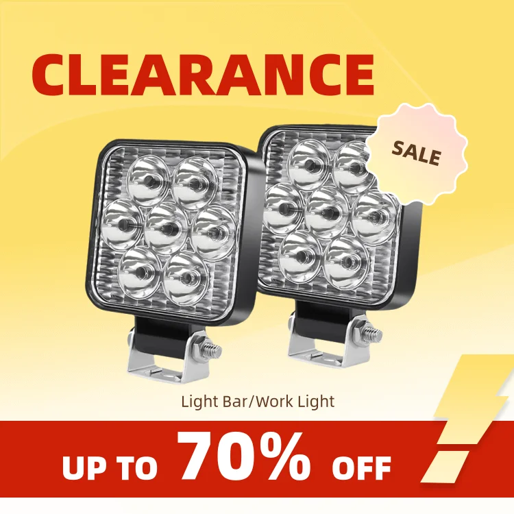 Clearance_CO LIGHT 2.5” LED Work Light Spot Lamp Offroad Truck Tractor Boat SUV UTE 12V 24V 8000LM 6000K Driving Fog Lamp Car Ac