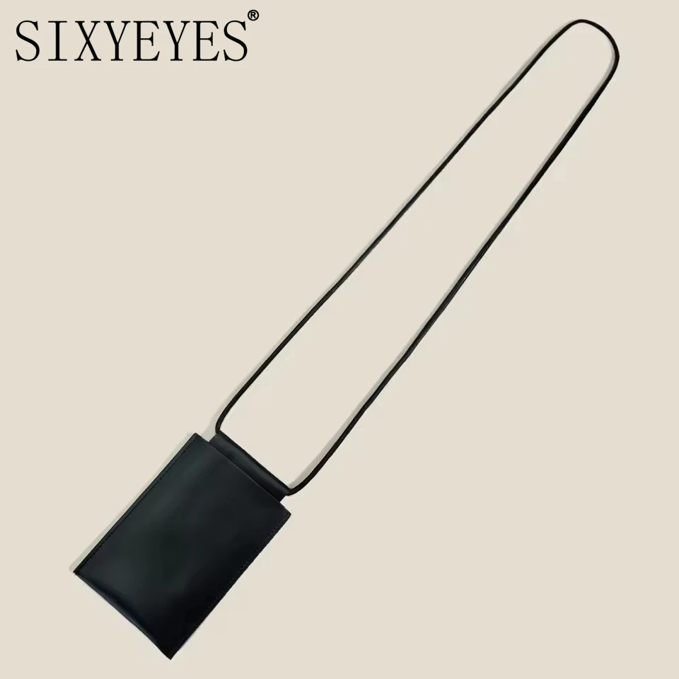Soft Leather Glasses Lanyard Hanging Neck Clip Glasses Bags Women Man Fashion Portable Eyeglass Case Sunglasses Protection Cover