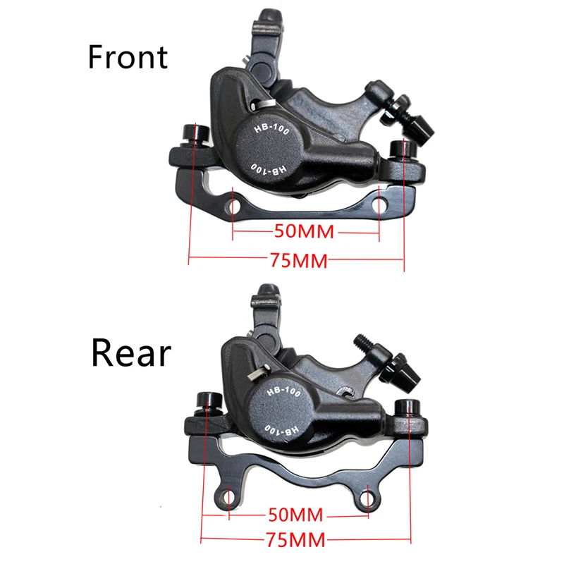 HB100 MTB Hydraulic Brakes Aluminium Alloy Front Rear Brake Discs Set Folding Bicycle Line Pulling Calipers Bike Braking Clamps